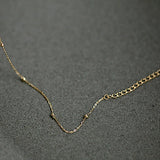 S925 Silver Gold-Plated Bean Beaded Bracelet