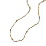 S925 Silver Gold-Plated Bean Beaded Bracelet