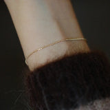 S925 Silver Gold-Plated Bean Bracelet for Women