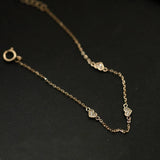S925 Sterling Silver Gold-Plated Love Bracelet for Women
