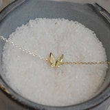 S925 Sterling Silver Gold-Plated Butterfly Bracelet Female