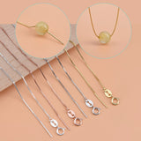 Gold-Plated Melon Seed Box Chain Necklace