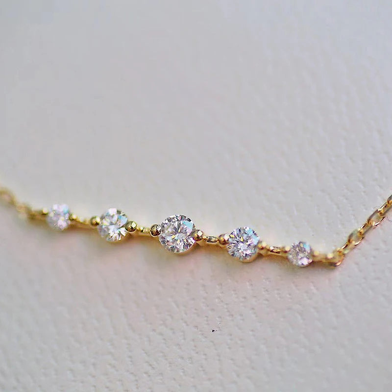 Gold-Plated Diamond Bracelet for Women