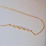 Gold-Plated Diamond Bracelet for Women