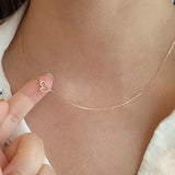 S925 Sterl. Silver Gold-Plated Love Necklace