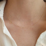 S925 Sterl. Silver Gold-Plated Love Necklace