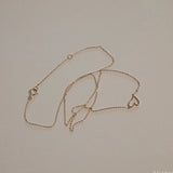 S925 Sterl. Silver Gold-Plated Love Necklace