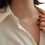S925 Sterl. Silver Gold-Plated Love Necklace