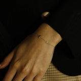 S925 Sterling Silver Moon Star Bracelet Gold-Plated