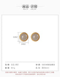 S925 Sterling Silver Gold-Plated Hetian Jade Ear Studs
