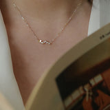 925 Silver Gold-Plated Love Pendant Necklace