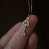 S925 Sterling Silver Gold-Plated Love Pendant Necklace