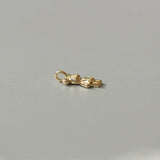S925 Sterling Silver Gold-Plated Mouse Pendant Birthday Ornaments