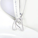 S925 Sterling Silver Horse Head Pendant Necklace
