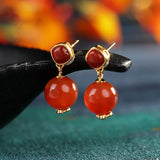 S925 Silver South Natural Female Earrings