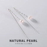 S925 Silver Freshwater Pearl Grace Women's Earrings
