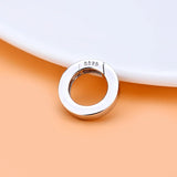 S925 Sterling Silver DIY Accessories Mechanical Buckle Round Button