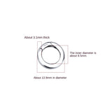 S925 Sterling Silver DIY Accessories Mechanical Buckle Round Button