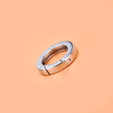 S925 Sterling Silver DIY Accessories Mechanical Buckle Round Button
