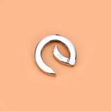 S925 Sterling Silver DIY Accessories Mechanical Buckle Round Button