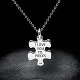 S925 Silver Letter Pendant Necklace