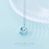 S925 Sterling Silver Japanese Wind Aurora Necklace