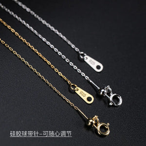 S925 Gold-Plated Minimalist Necklace for Men and Women