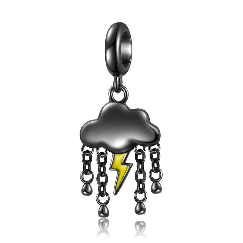 S925 Thunder Rain Pendant Bracelet DIY Accessories