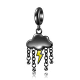 S925 Thunder Rain Pendant Bracelet DIY Accessories