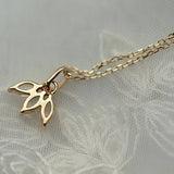 S925 Silver Plated 14K French Necklace Japanese Collarbone Pendant