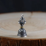 Thai Silver Vajra Bell Pendant for Men