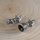 Thai Silver Vajra Bell Pendant for Men