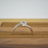 S925 Sterling Silver Open Star Pearl Ring Mounting