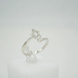 S925 Sterling Silver Open Star Pearl Ring Mounting