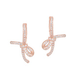 S925 Sterling Silver Tie Knot Earrings