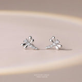 S925 Sterling Silver Dragonfly Earrings Mini Jewelry