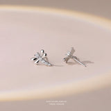 S925 Sterling Silver Dragonfly Earrings Mini Jewelry