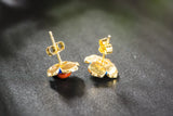 S925 Vintage Thai Leaf Flower Earrings