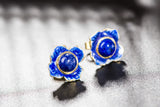 S925 Vintage Thai Leaf Flower Earrings