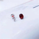 S925 Sterling Silver Garnet Earrings