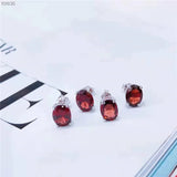 S925 Sterling Silver Garnet Earrings