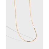 S925 Sterling Silver Snake Bone Necklace Europe America Holiday