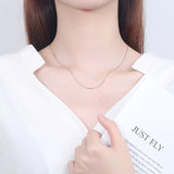 S925 Sterling Silver Snake Bone Necklace Europe America Holiday