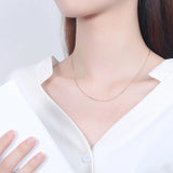 S925 Sterling Silver Snake Bone Necklace Europe America Holiday