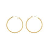S925 Matte Texture Fungus Nail Circle Earrings Silver Jewelry