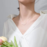 S925 Wave Pattern Collar Chain Water Element Necklace