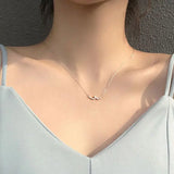 S925 Wave Pattern Collar Chain Water Element Necklace