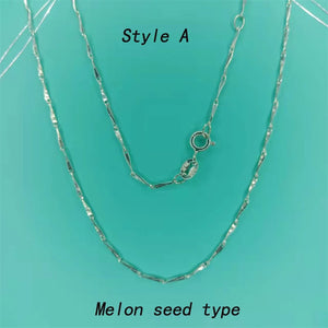 S990 Sterling Silver Chain Short Choker Necklace Women Colar Initial Necklace