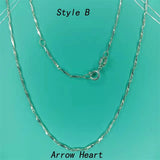 S990 Sterling Silver Chain Short Choker Necklace Women Colar Initial Necklace