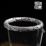 Yunnan Snow Silver Double Dragon Retro Silver Bracelet